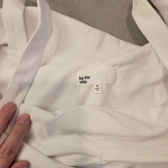 Revolve By the Way White Cold Shoulder Mini Dress XS - Picture 7 of 8